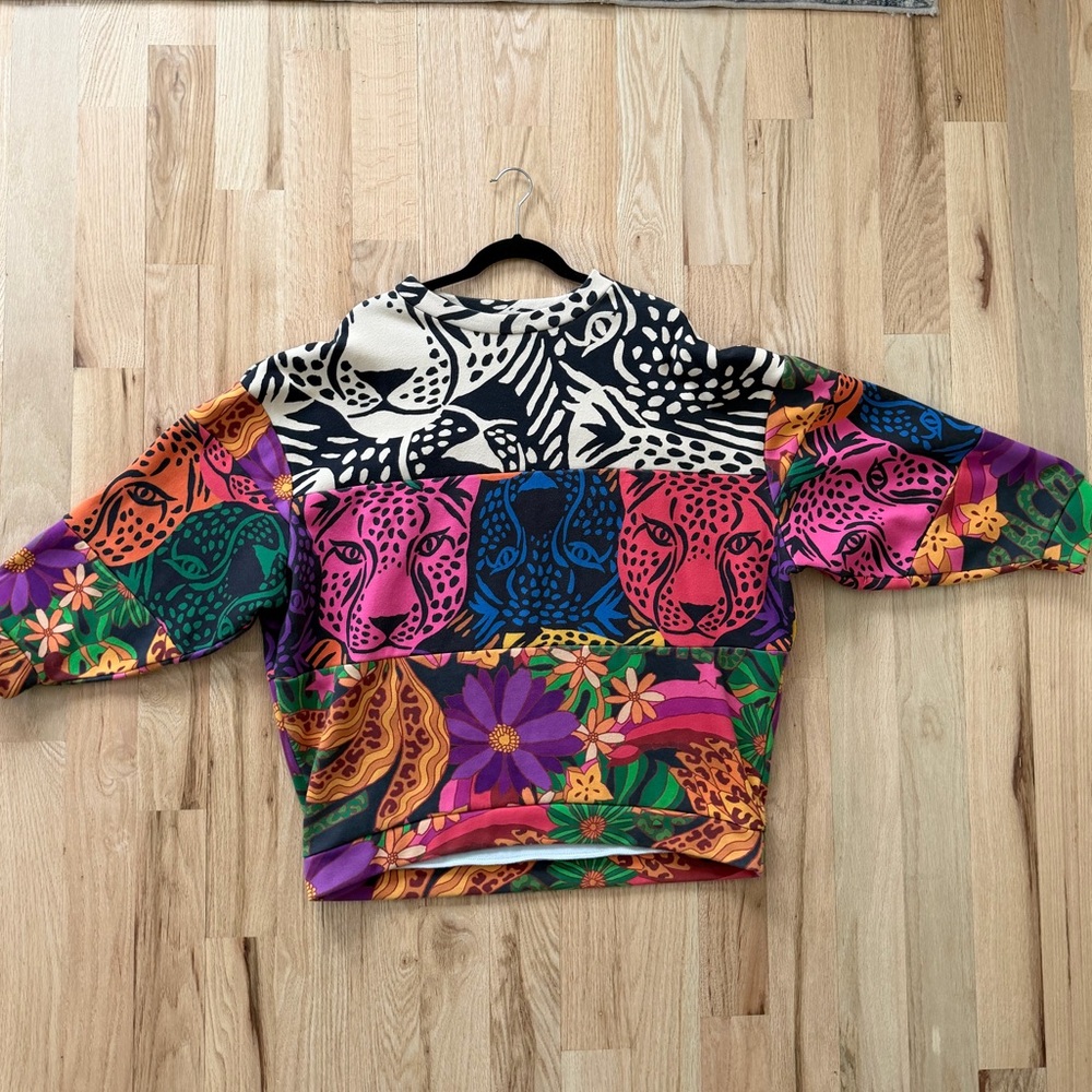 FARM Rio Multicolor Animal Print Sweater